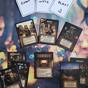 マジック：ザ・ギャザリング カウボーイ／シェリフ 楽しい代替ゲームモード – 役割隠しMTG統率者戦／EDHゲームモード | ルール＋8枚の役割カード | 印刷可能なプロキシ（英語）