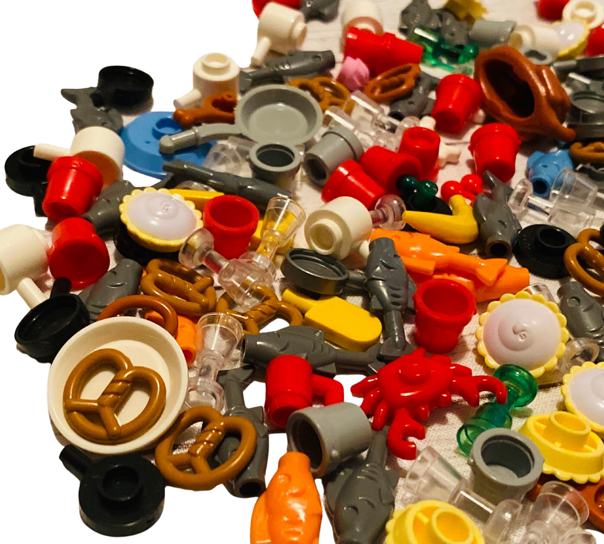 100pcs. Lego Food/utensilsmix Lotlego Partsplay Toyslego Etsy