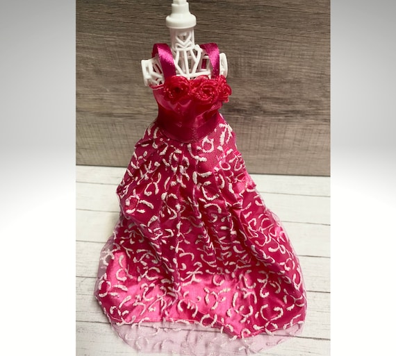 Beautiful Hot Pink Barbie Dress 10pcs. Jewelry-for Fashion | Etsy