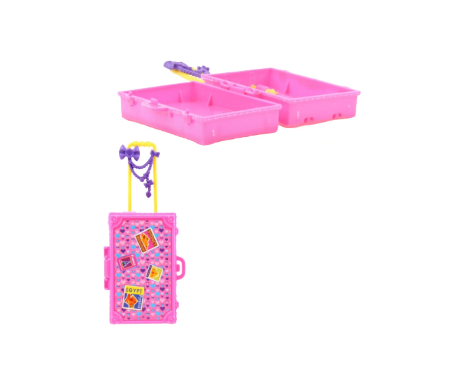 Pink Barbie Suitcase-toy Accessories-fashion Doll Accessories - Etsy