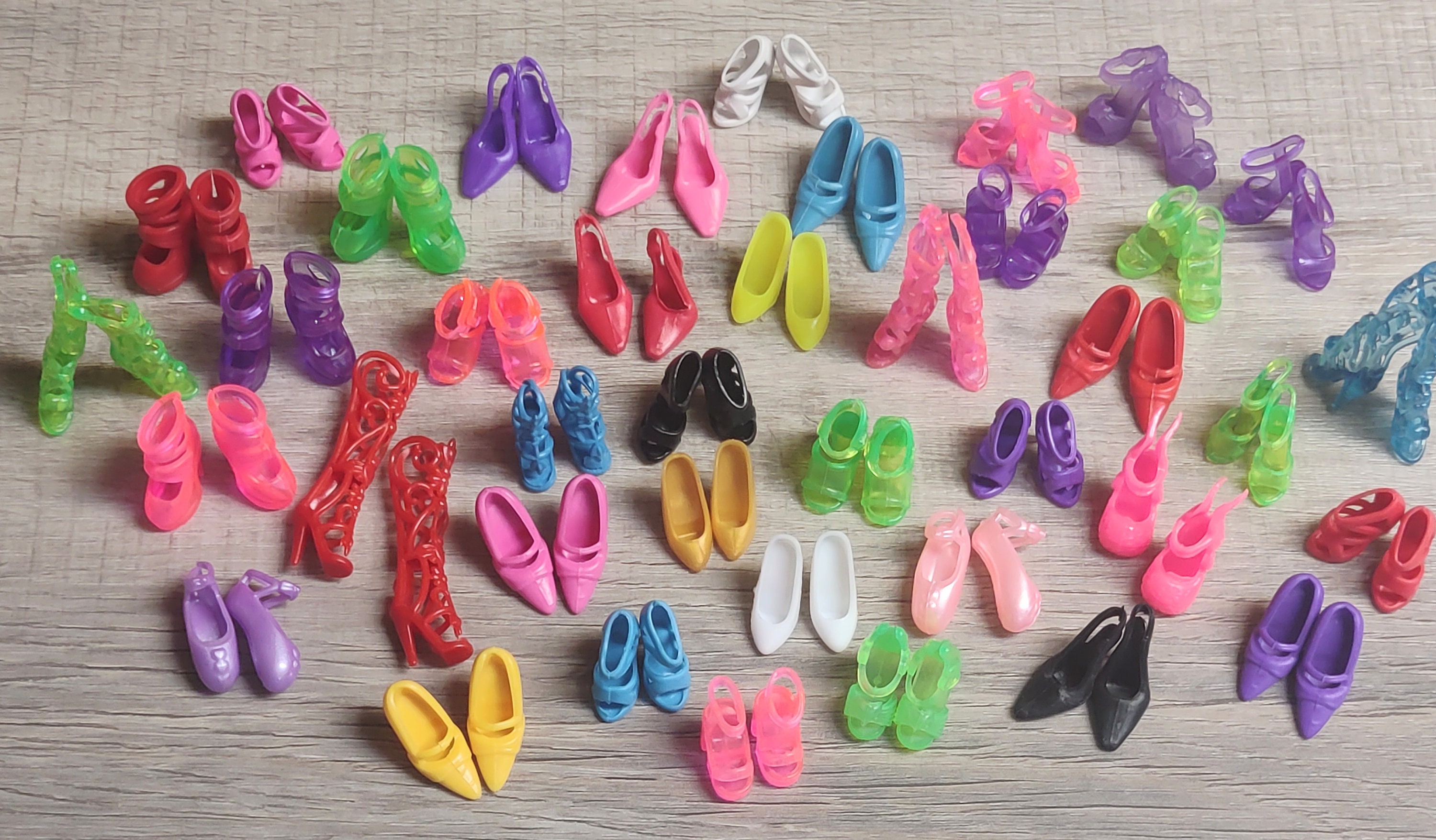 Barbie Doll Shoes Lot Of 20 New Pairs Of Assorted Shoes US Seller 