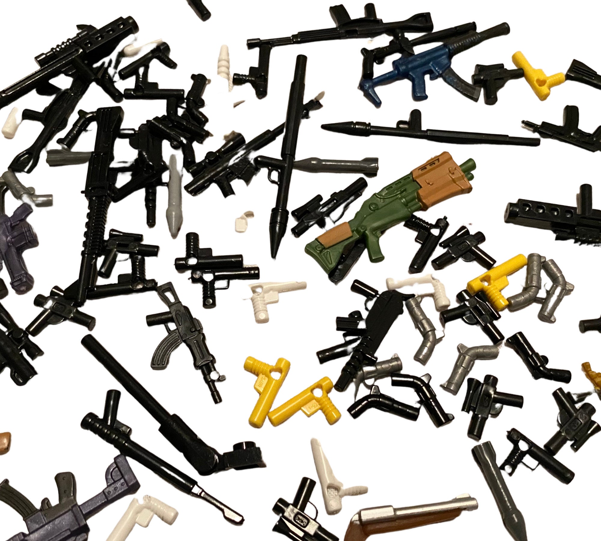 Lego Guns-military-mix Lot-lego Parts-play Toys-lego Etsy