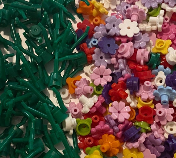 Wholesale-150pc. Stems 300 Flowers for Legos-lego Parts-play -