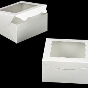 Strawberry Dozen Box Treat Box Cake Pop Box Treat Box for Cookies Strawberries Donuts Sweet Bakery Box with Window 8 x 8 x 4 Box Only