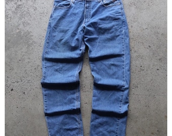Vintage Y2K Harley Davidson Jeans Mens 36x32 Blue Denim Straight Leg Biker