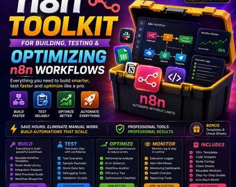 n8n Automation Toolkit | AI Workflow Builder, Test, Optimize (Digital Download)