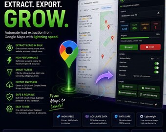 RED EYE Google Maps Lead Generator | Chrome Extension | Business Lead Extractor | Email | Outreach Tool