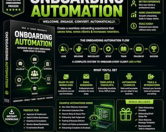 Onboarding Automation System | Client Onboarding Workflow | Automated Welcome, Emails Follow Ups | Agency Digital Download