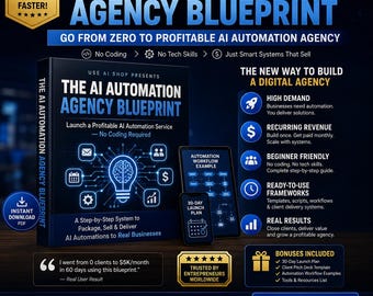AI Automation Agency Blueprint | SMMA Client Automation Guide (Digital Download)