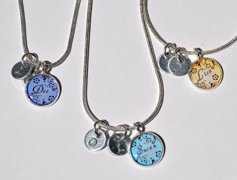 3 best friend necklaces 3 friendship necklace personalized | Etsy