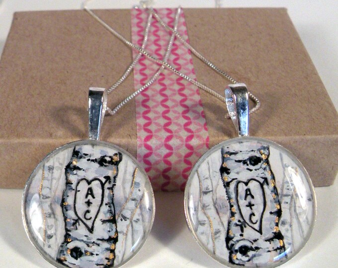 Boyfriend Girlfriend Necklace Set Couple Necklace Wedding Etsy