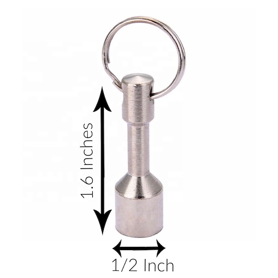2 Pack Strong Keychain Magnet - For Hanging Keys and Testing Metal Jewelry