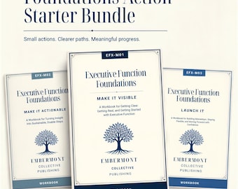 Executive Function Worksheets Bundle | Task Initiation | ADHD-Friendly | Planning & Getting Started Tools | Printable PDF