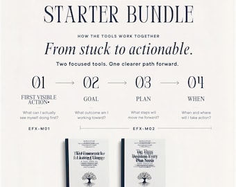 Executive Function Worksheets Bundle | ADHD-Friendly Planning & Task Initiation Tools | Printable PDF