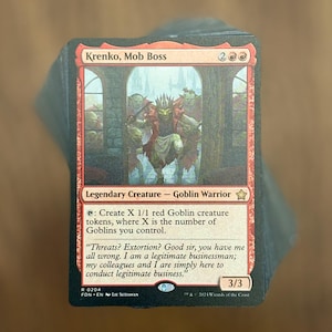 Krenko, Mob Boss MTG Commander Deck – Authentic Magic the Gathering EDH Goblins