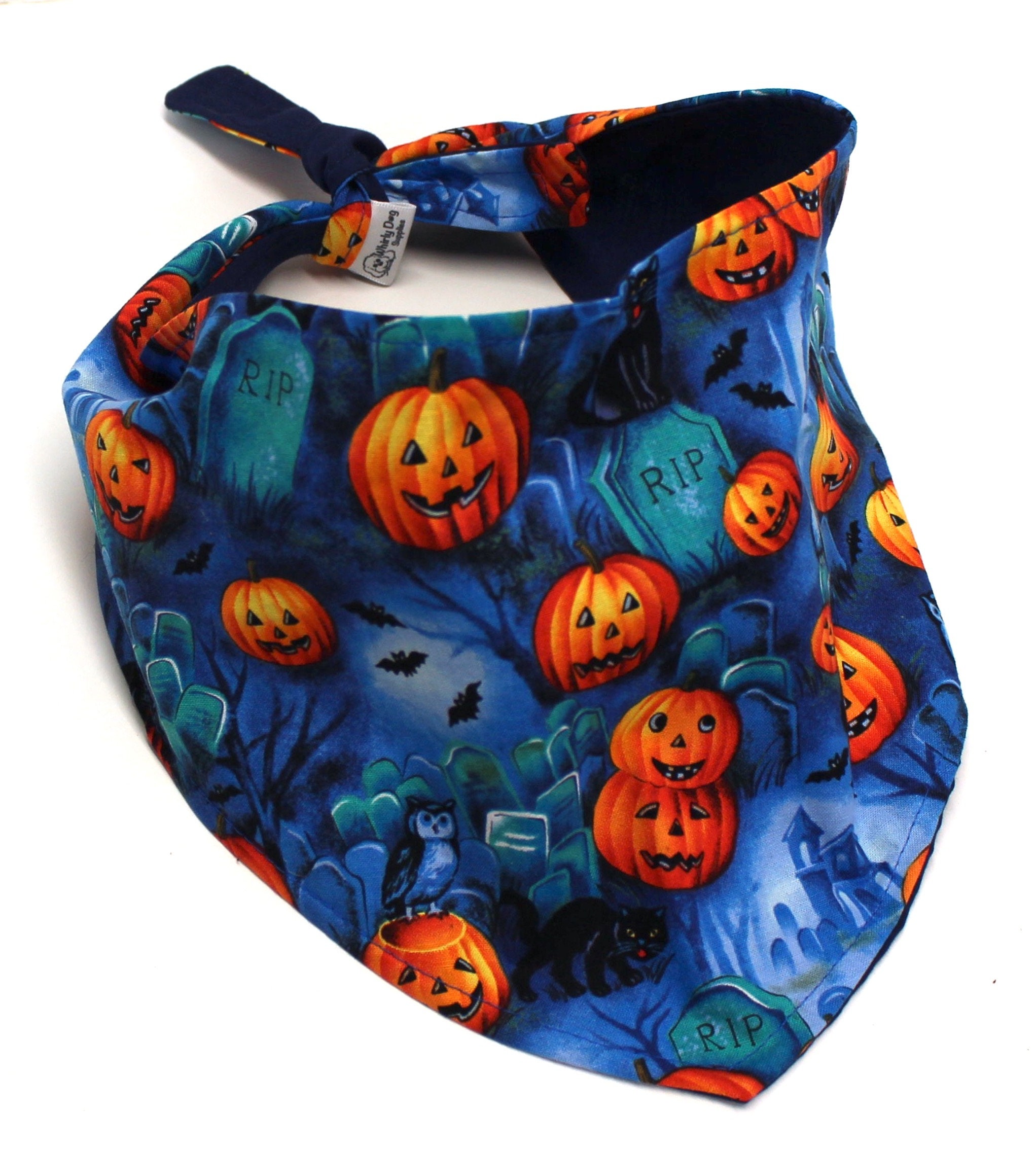 Dog Bandana, Halloween Jack o Lanterns