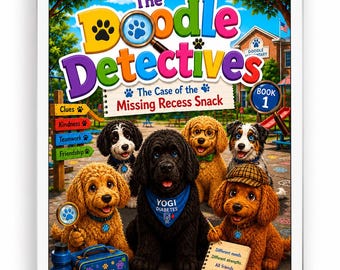 Doodle Detectives Libro 1 - Libro infantil inclusivo en PDF - Concientización sobre la diabetes - Descarga instantánea