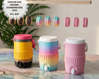Fichier STL refroidisseur de canettes imprimé en 3D | Porte-canette de soda de 12 oz | Téléchargement instantané | Fichier d'impression FDM