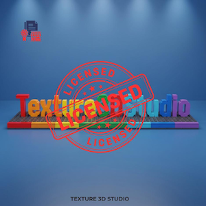 May include: A multi-colored display of the text Texture Studio constructed from individual block letters. The letters are arranged on a long, rectangular base composed of small interlocking bricks featuring a rainbow color gradient pattern.