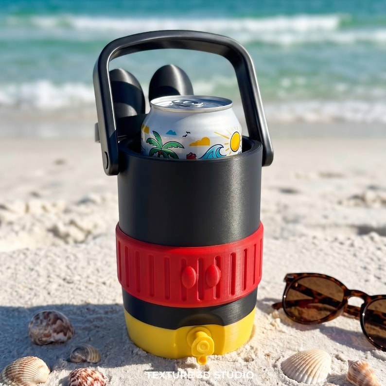 Mouse Ear Can Cooler STL File | 12oz Soda Can Holder | Instant Download | FDM Print File image 4