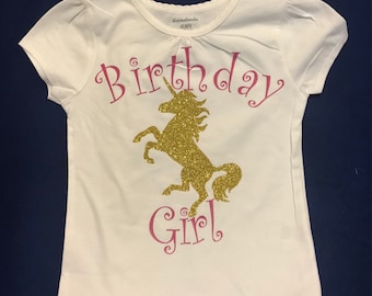 Unicorn Birthday Girl shirt
