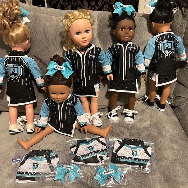 Subliminated Cheer doll jersey
