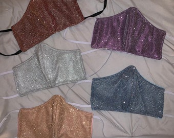 Sparkle face masks please read item description before placing order