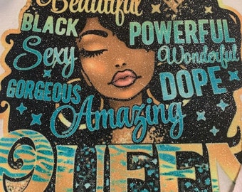Black Girl Magic and Queen women shirt