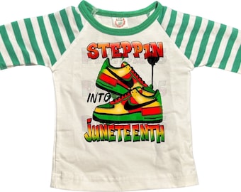 Juneteenth Boy quarter sleeve shirt