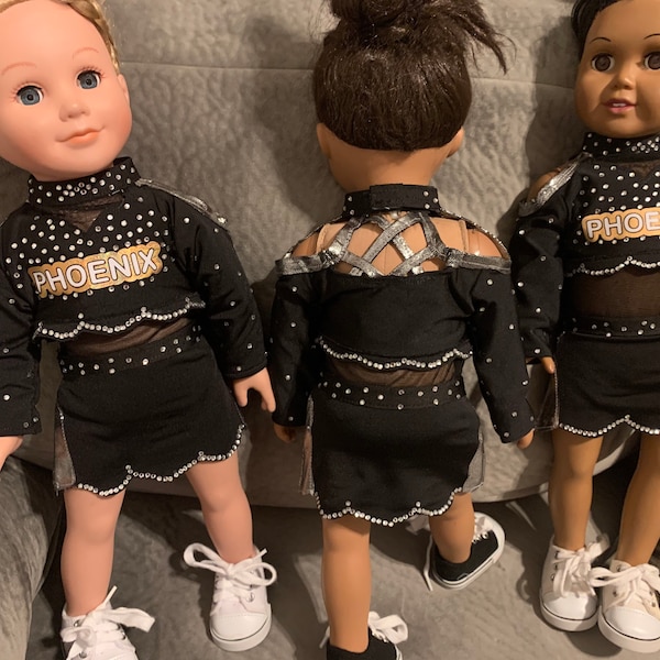 Replica doll cheer uniform