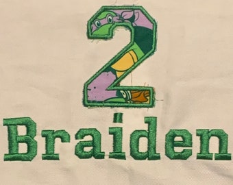 Applique Birthday Shirts