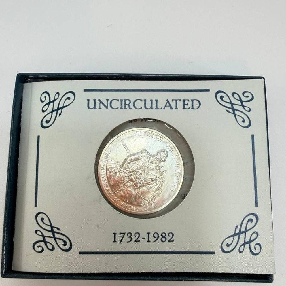 1982 george washington half dollar - Etsy 日本