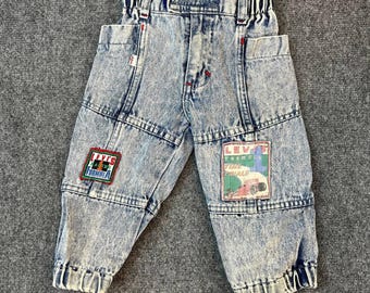Levi’s Little Kids Denim Jeans Size 2–3Y Vintage Style Elastic Repair