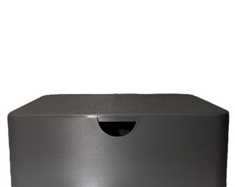 Ostomy Supply Storage Box & Desk Organizer | Discreet Medical Container with Lid | Modular Desktop Storage Box