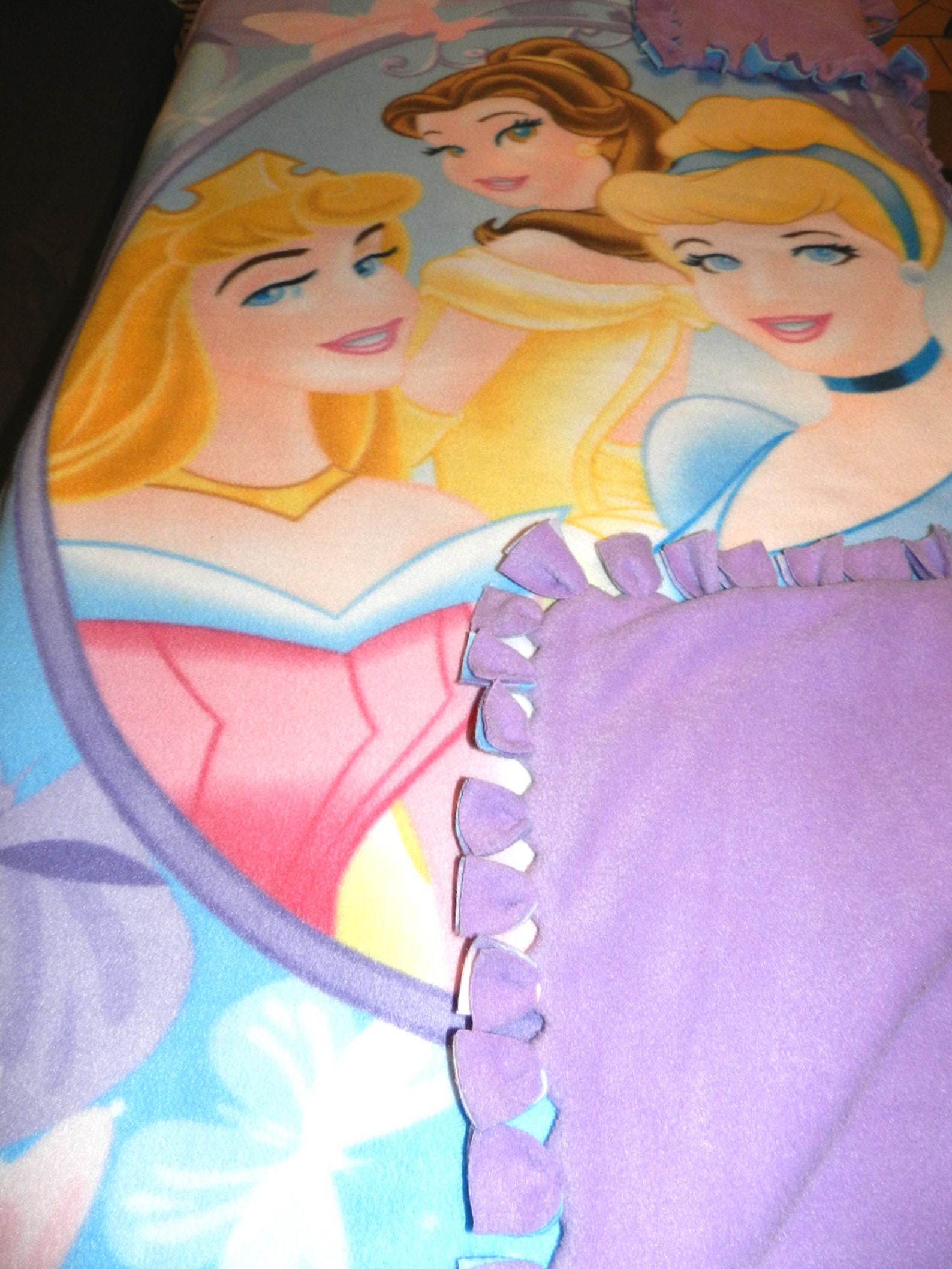 Disney's Cinderella Belle Aurora Princess Blanket Etsy