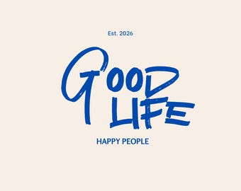 Impressão de arte minimalista para parede "Good Life" (Download digital)