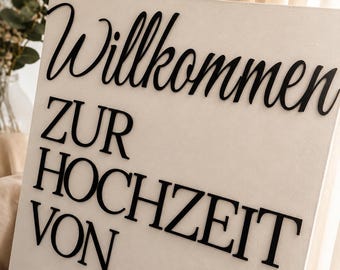 Personalized 3D letters for signs | Wedding welcome sign | Custom lettering | Names & texts for sticking on | Mirror