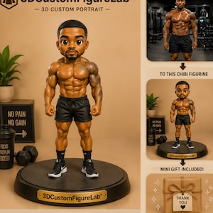 Bodybuilder figurine - Etsy 日本