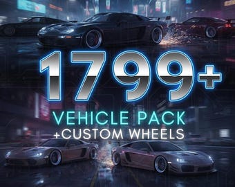 FiveM Debadged Vehicle Pack – 1900+ Optimized Cars, Bikes (Non-ELS)