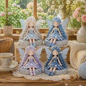 Kit de couture féerique, ensemble de loisirs créatifs pour figurines ailées en patchwork, décoration faite main pour débutants