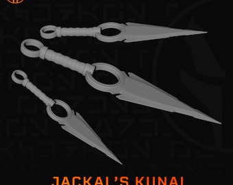 Jackal's Kunai STL File