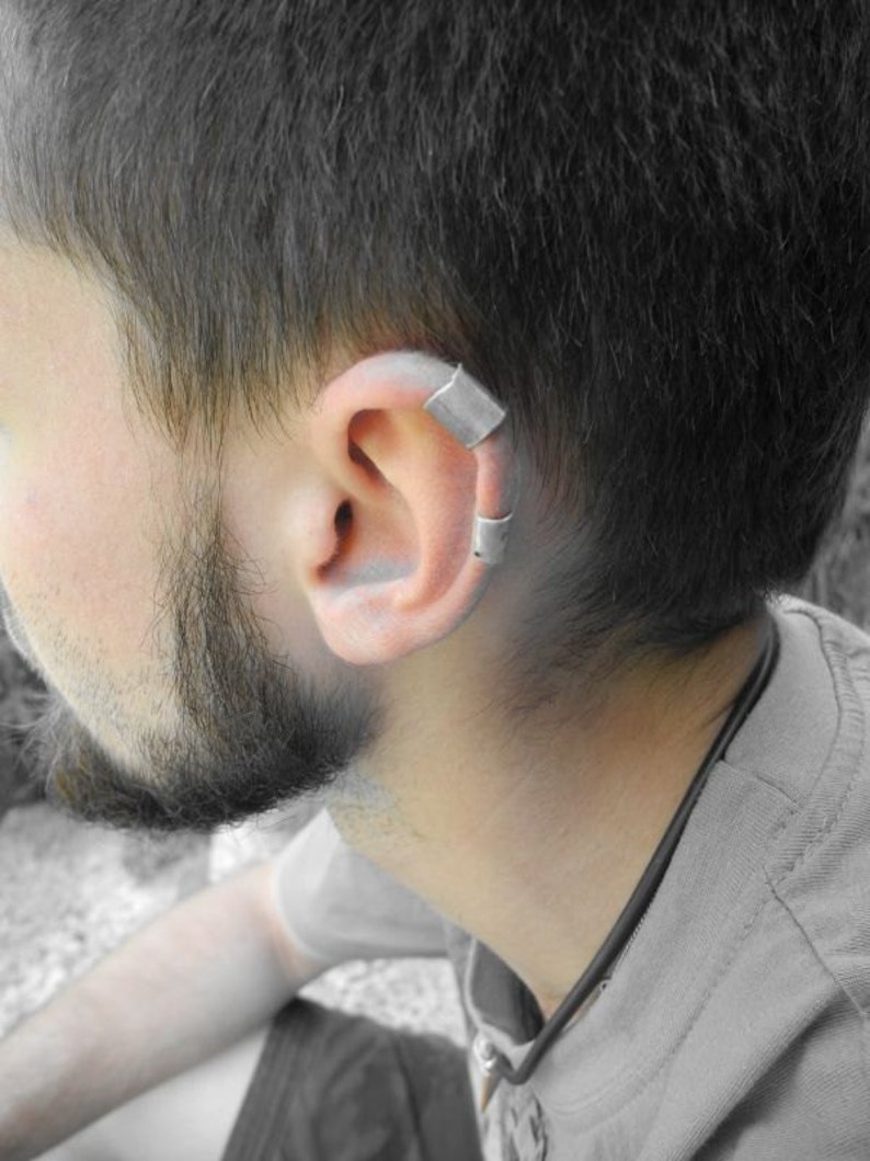 Earclamp for men man earring auricle earring ear cuff for Etsy