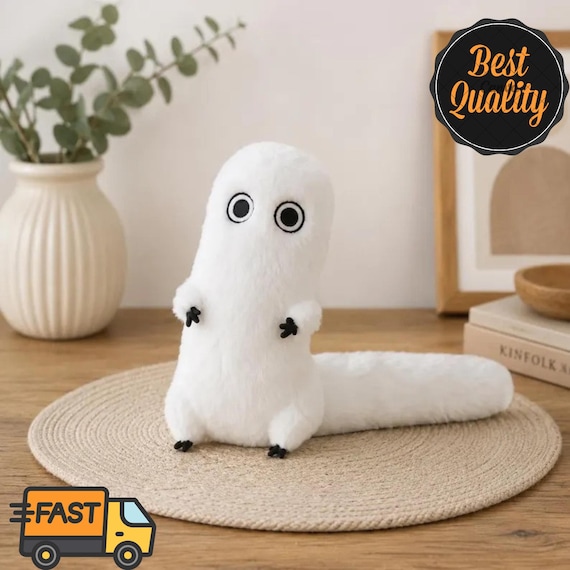 A handcrafted kawaii witch-hat plushie that looks ripped straight from a Studio Ghibli frame — clearly a real person's stitched creation, not a factory SKU.