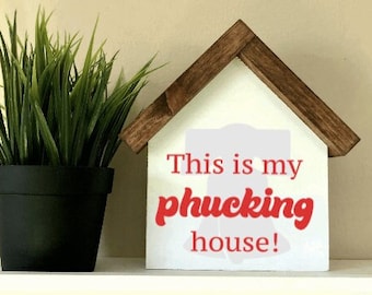 This Is My Phucking House | Philadelphia Baseball Sign | Broad Street Bombers | Philadelphia Sports Team Decor | Gift For Philly Sport Fan