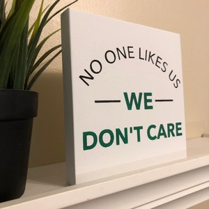 Philadelphia Football Wood Sign | No One Likes Us We Don&#39;t Care | Philadelphia Sports Team | Gift For Philly Sports Fan | Bird Gang