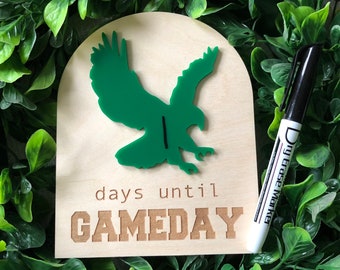 Eagles Football Game Day Countdown | Days Until Kickoff | Sunday Birds | Dry Erase Countdown | Football Season | Interactive Fall Sign