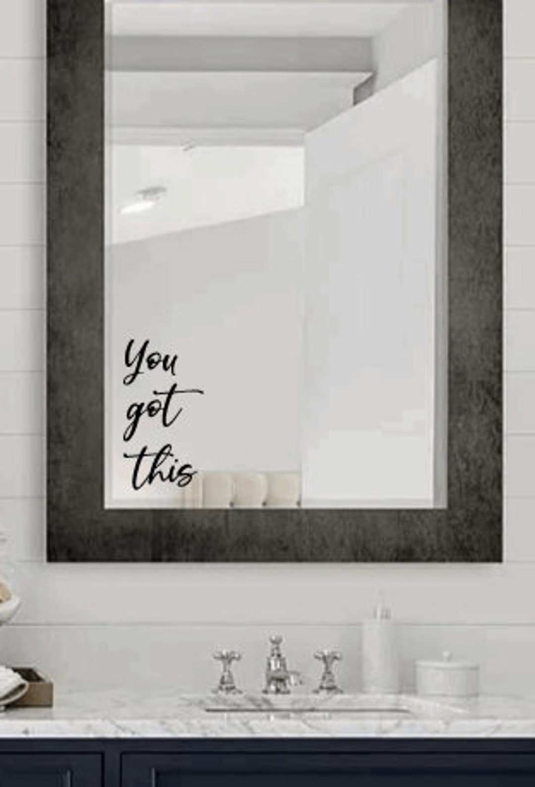 Mirror Decals Bathroom Self Affirmation Decal You Got This Etsy