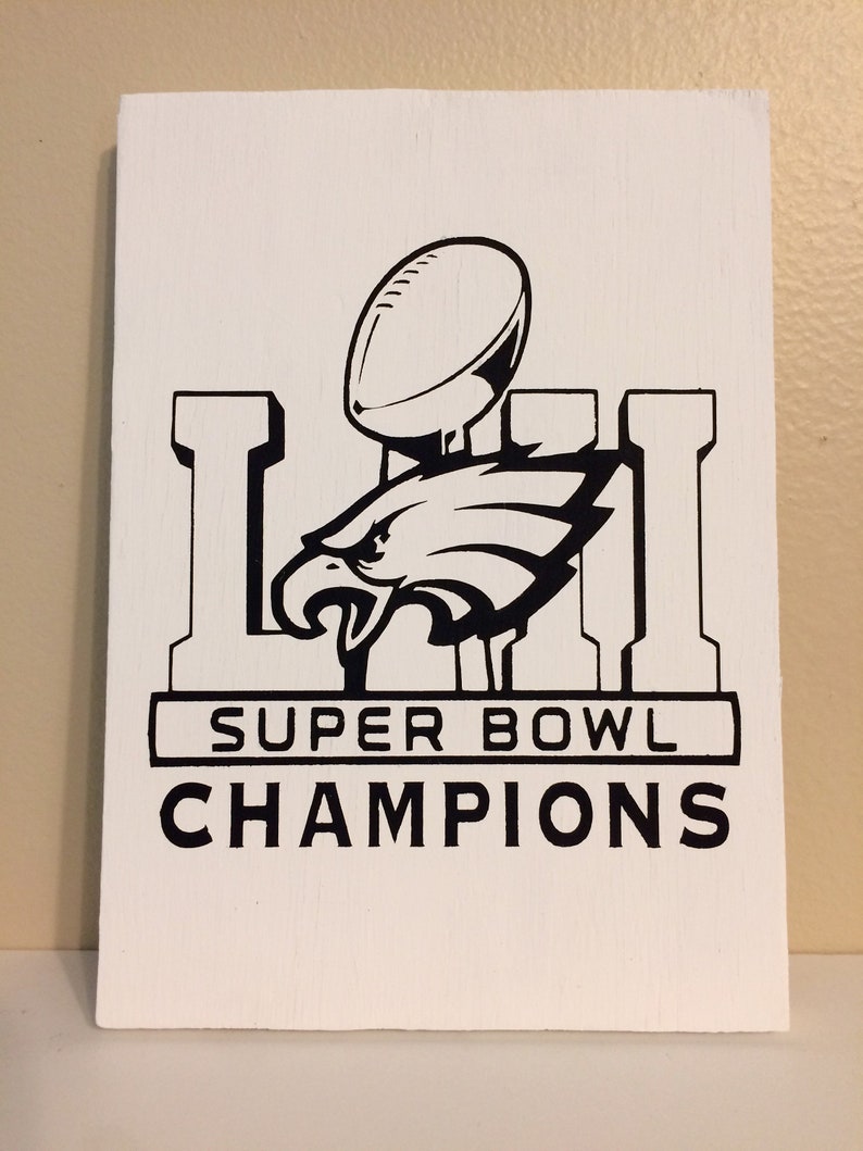 Super Bowl 52 Champions Wood Sign Without Frame Etsy