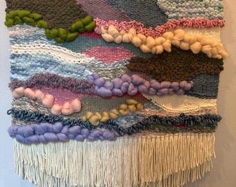 Waterlilies by Monet inspired Weaving Tapestry