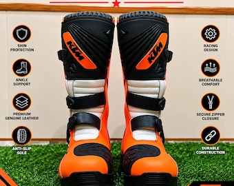 KTM Motocross Boots | Professional Racing Gear | CE Protective Motorcycle Footwear